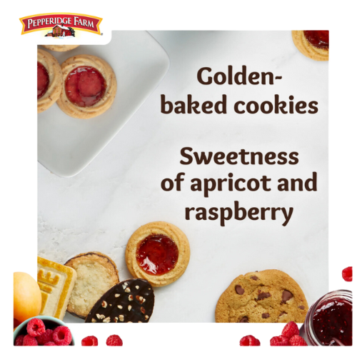 Pepperidge Farm Verona Apricot Raspberry Thumbprint Cookies, 6.75oz