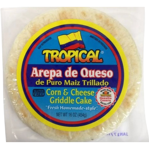 Tropical Cheese Arepa de Queso/ Cheese Arepa 16oz
