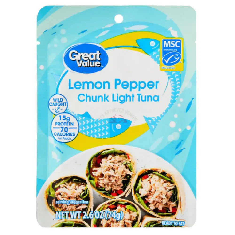 G-V Chunk Light Tuna Lemon Pepper 2.6 oz Fish