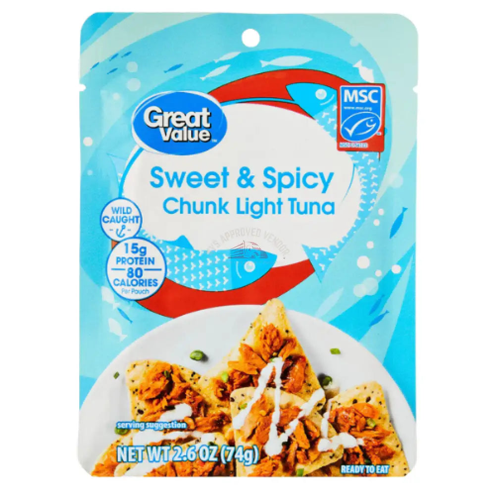 G-V Premium Sweet & Spicy Light Tuna 2.6oz Fish