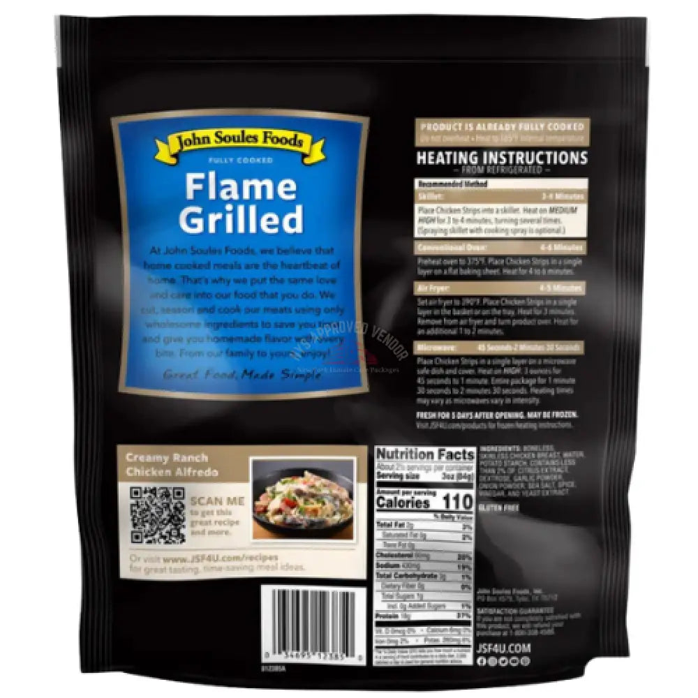 John Soules Flame Grilled Chicken 16oz Meat