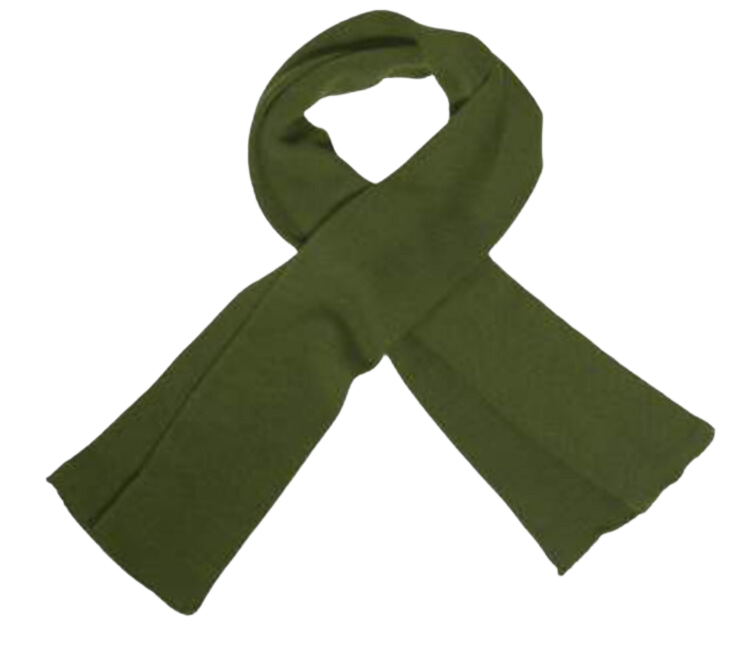 100% Wool Hat, Scarf & Glove Set (Olive Green)