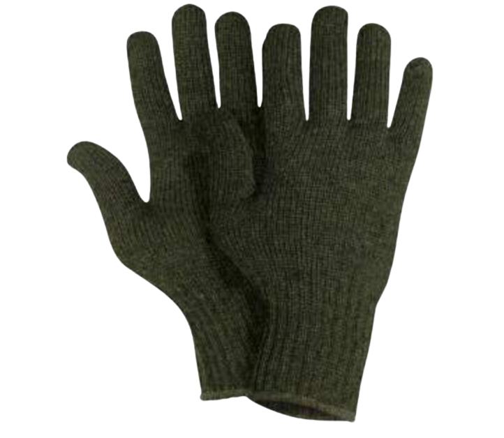 100% Wool Hat, Scarf & Glove Set (Olive Green)