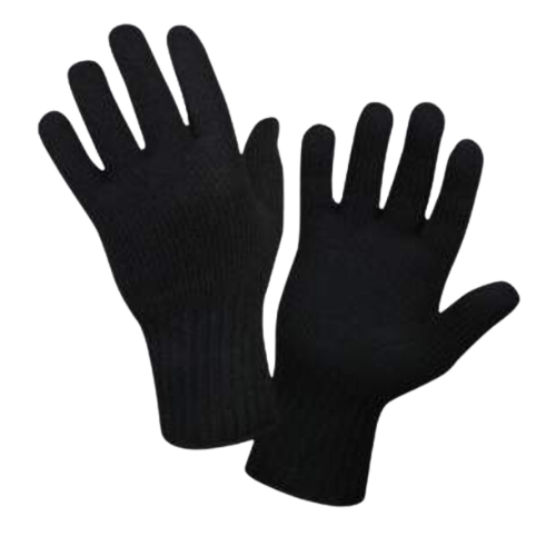 100% Wool Gloves (Black)