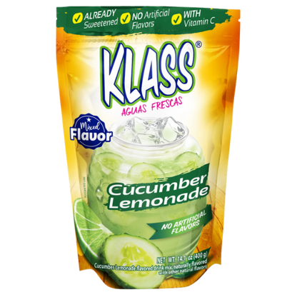 Klass Aguas Frescas Cucumber Limeade, 14.1oz
