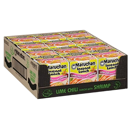 Maruchan Instant Lunch Lime Chili Flavor w/Shrimp, 2.25oz, 12ct