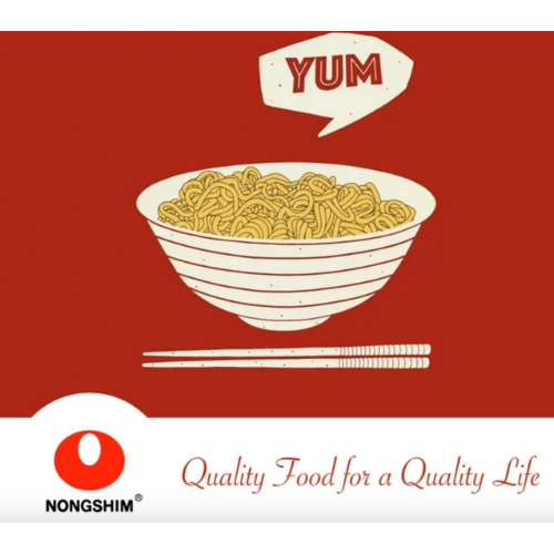 Nongshim Shin Ramyun Spicy Beef Ramen Noodle Soup Big Bowl, 4.02oz, 1ct