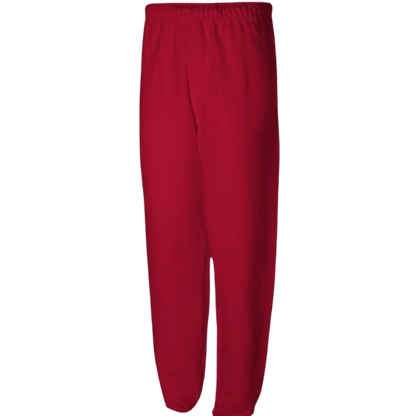 Sweatpants w/Pockets 100% Cotton (Red)