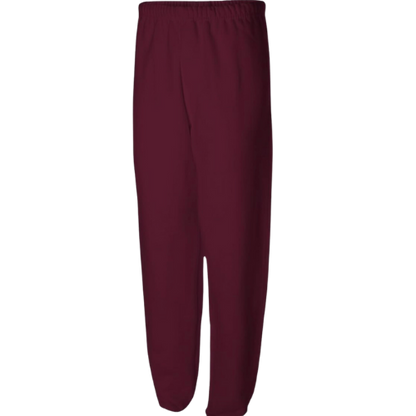Sweatpants w/Pockets 100% Cotton (Maroon)