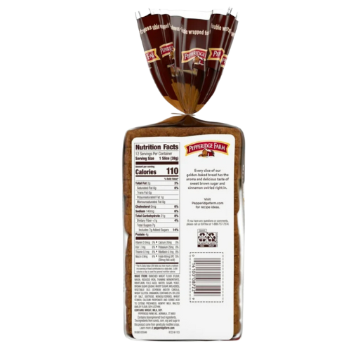 Pepperidge Farm Brown Sugar Cinnamon Swirl Bread, 16 oz
