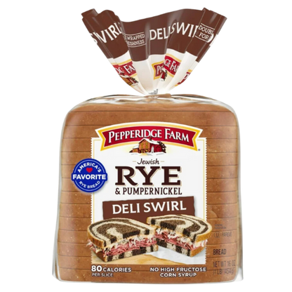 Pepperidge Farm Rye & Pumpernickel Swirl Bread, 16oz