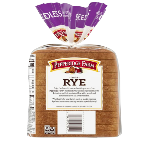 Pepperidge Farm Jewish Rye Seedless Bread, 16 oz.