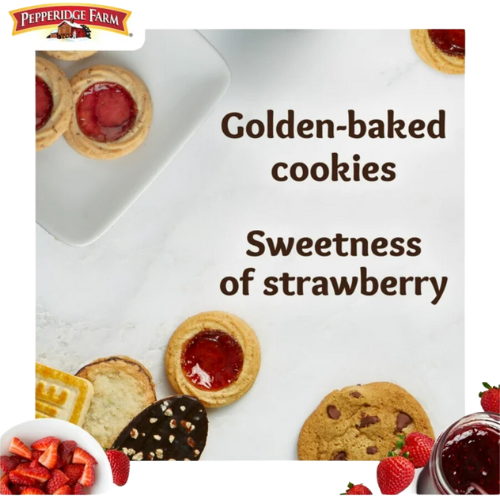 Pepperidge Farm Verona Strawberry Thumbprint Cookies, 6.75