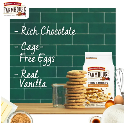 Pepperidge Farm Farmhouse Thin & Crispy Toffee Milk, 6.9oz