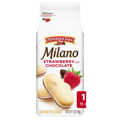 Pepperidge Farm Milano Cookies, Chocolate Strawberry, 7oz
