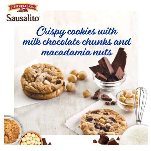 Pepperidge Farm Sausalito Crispy Milk Chocolate Macadamia Nut Cookies, 7.2oz