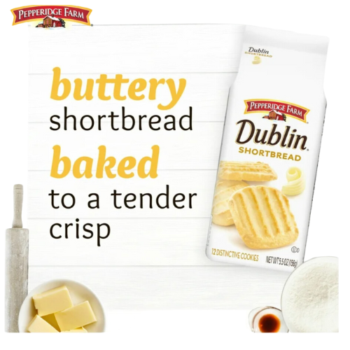 Pepperidge Farm Dublin Shortbread Cookies, 5.5oz