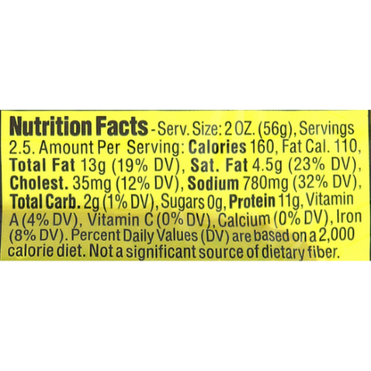 Hometown Select Beef Hot & Spicy Summer Sausage 5oz