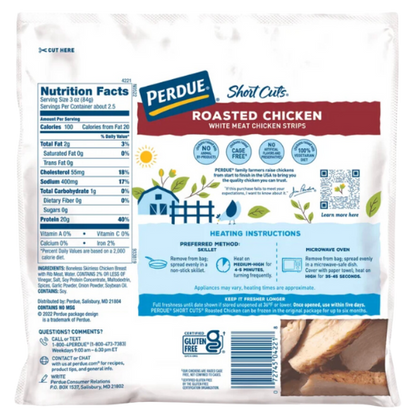 Perdue Short Cuts, Rotisserie Chicken Breast Strips, 8oz
