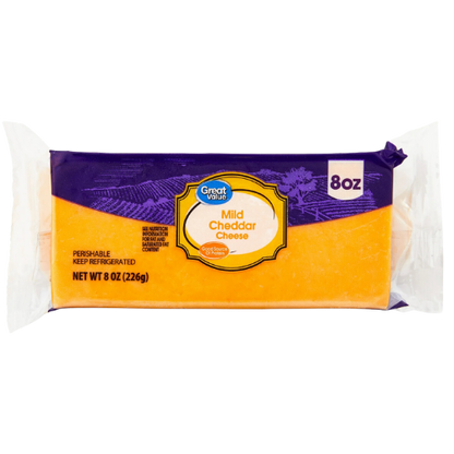 Mild Cheddar Cheese, 8oz Block