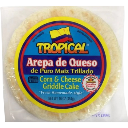 Tropical Cheese Arepa de Queso/ Cheese Arepa 16oz