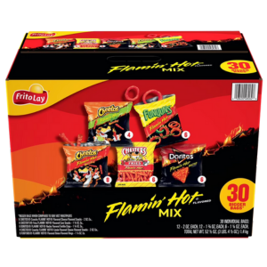 Frito-Lay Flamin' Hot Snacks, Variety Pack, 30 pk.