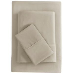 Microfiber Bed Sheet Set, 3pc Twin-Khaki