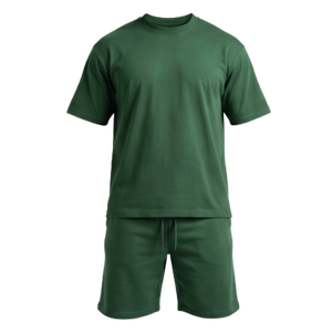 Basketball Shorts w/Crewneck Tee Set (Green)