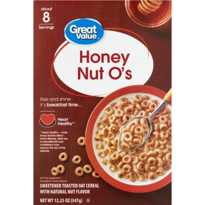 G V Honey Nut O's Oat Breakfast Cereal, 12.25 oz
