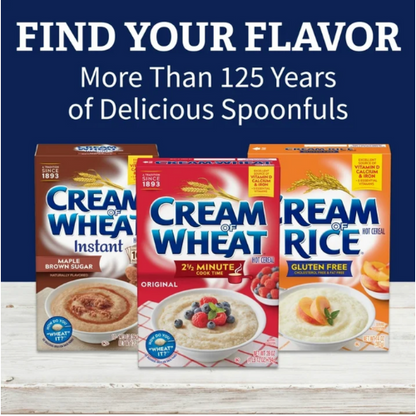 Cream of Wheat Instant Hot Breakfast Cereal, 1oz, 12ct