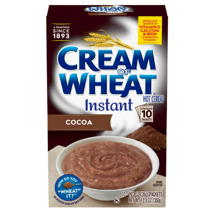 Cream of Wheat Instant Cocoa Hot Cereal, 1.23oz, 10ct