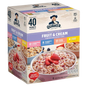 Quaker Instant Oatmeal Fruit & Cream, Variety Pack 42.3oz., 40pk.