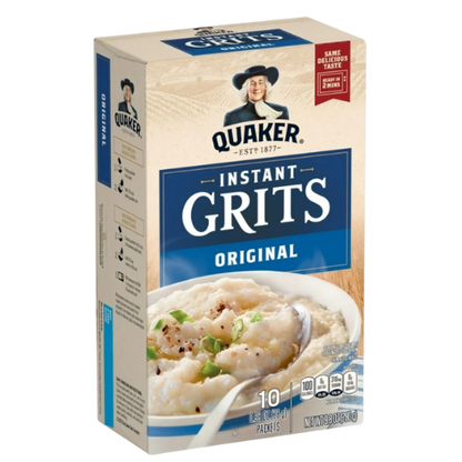 Quaker Instant Grits, Regular, 0.98oz Packets, 10pk
