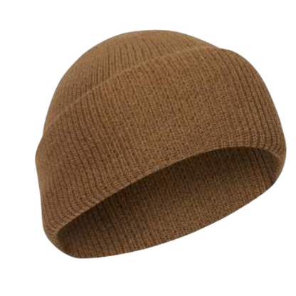 100% Wool Watch Cap (Coyote Brown)