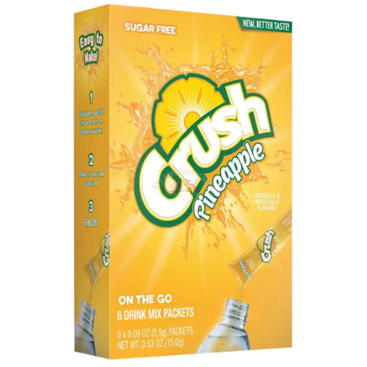 Crush Powder Drink Mix Pineapple 6ct, Juice