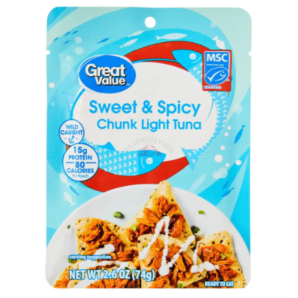 G-V Premium Sweet & Spicy Chunk Tuna 2.6oz Fish
