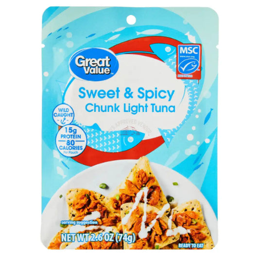 G-V Premium Sweet & Spicy Light Tuna 2.6oz Fish