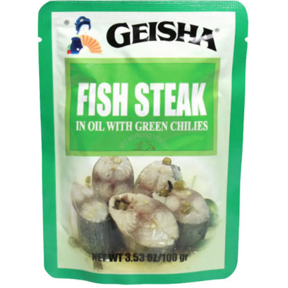 Geisha Fish Steak with Green Chilies 3.53oz Fish