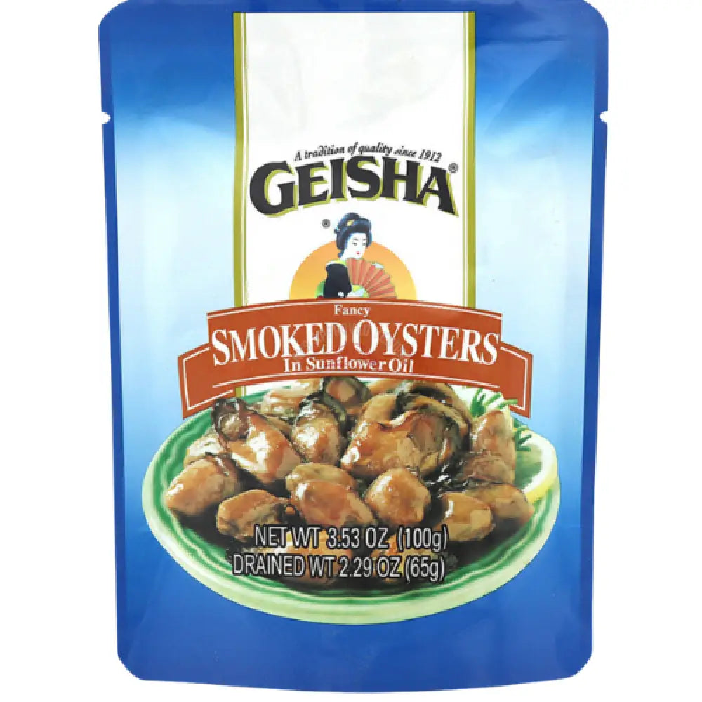 Geisha Smoked Oysters in Oil 3.53 oz. Fish