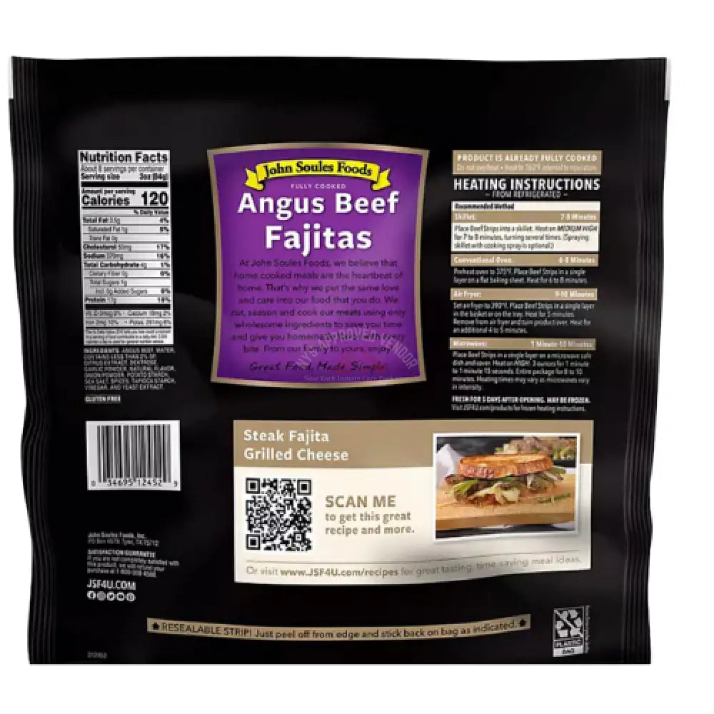 John Soules Angus Beef Fajitas 24 oz. Meat