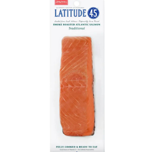 Latitude 45 Roasted Smoked Atlantic Salmon 4oz Fish