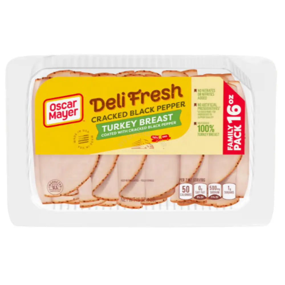 Oscar Mayer Cracked Black Pepper Turkey Breast 16oz Meat