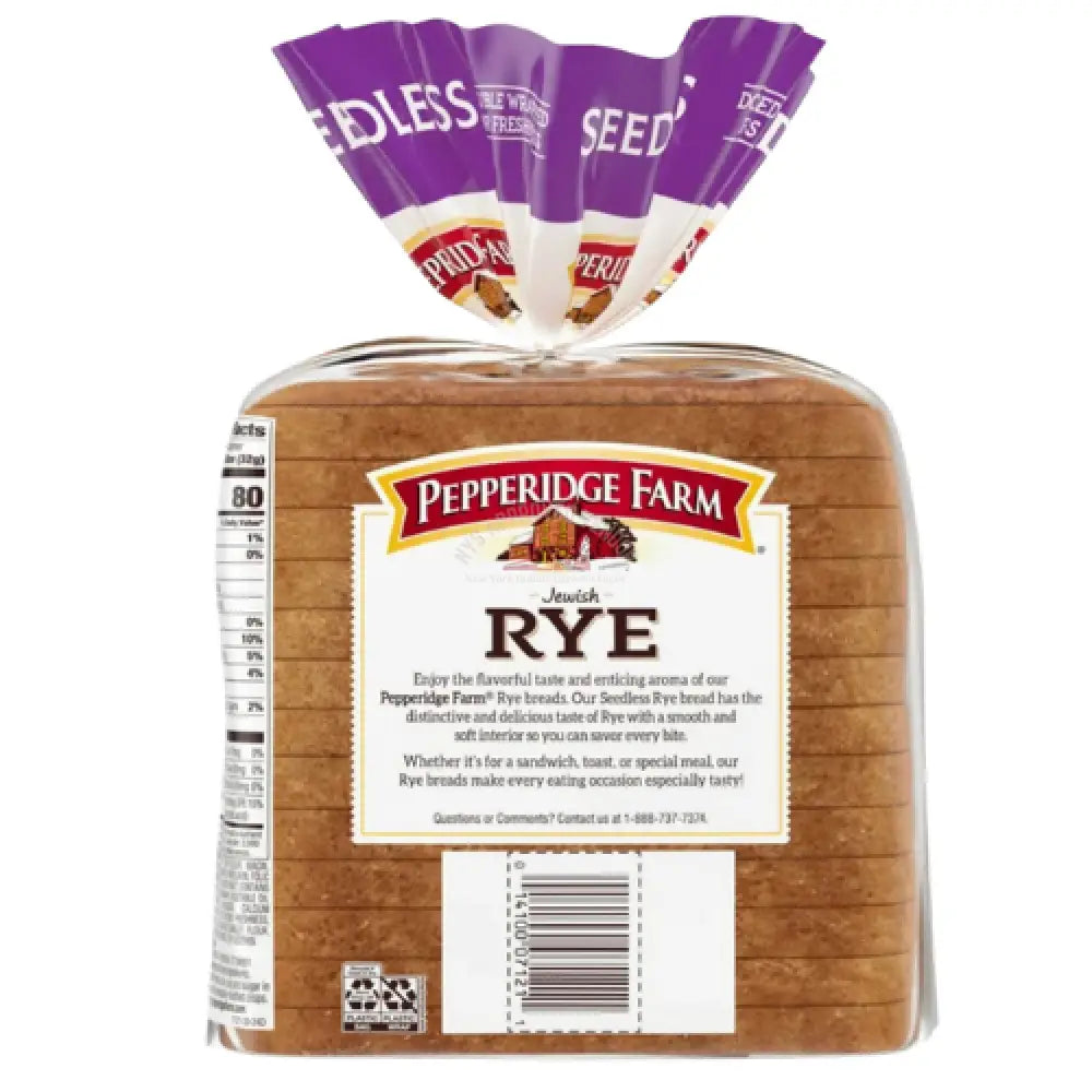 Pepperidge Farm Jewish Rye Seedless Bread 16 oz. Bread