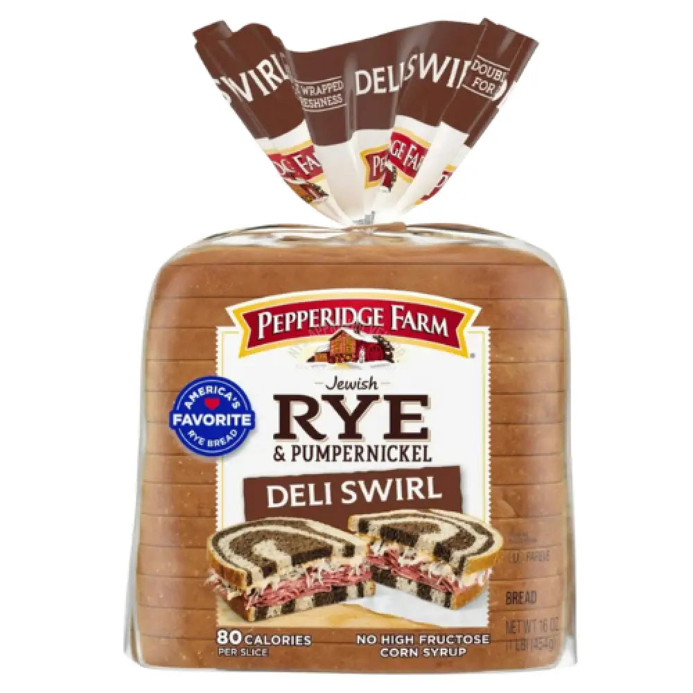 Pepperidge Farm Rye & Pumpernickel Swirl Bread 16oz Bread