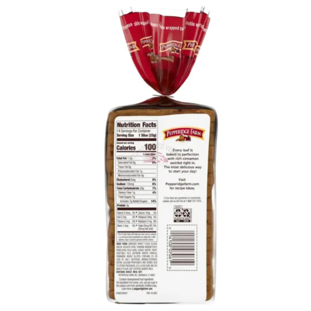 Pepperidge Farm Swirl Cinnamon Breakfast Bread 16oz. Bread