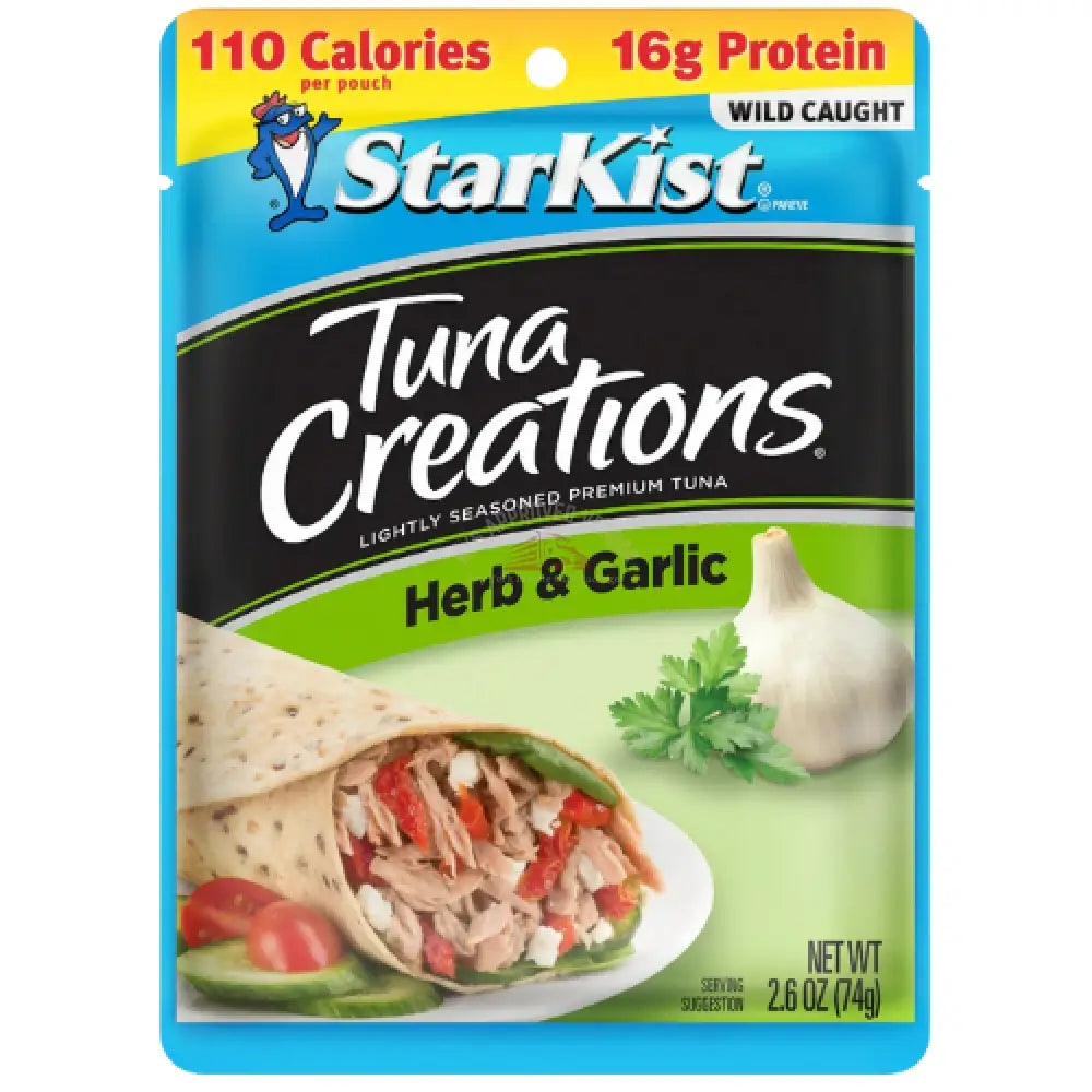 StarKist Tuna Creations Herb and Garlic 2.6oz Fish