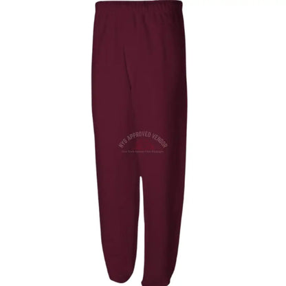 Sweatpants w/Pockets 100% Cotton (Maroon) Sweatpants
