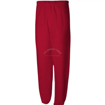 Sweatpants w/Pockets 100% Cotton (Red) Sweatpants