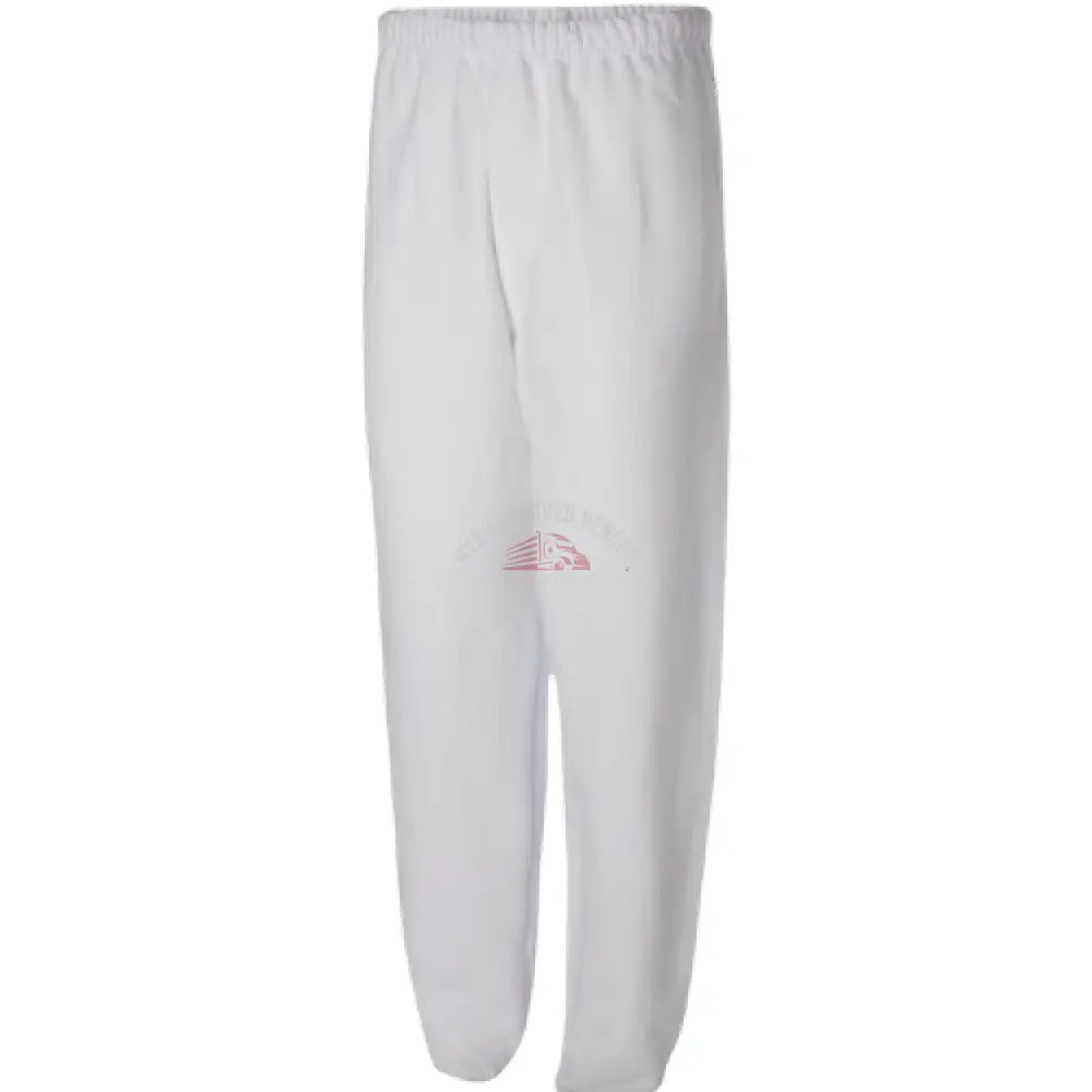 Sweatpants w/Pockets 100% Cotton (White) Sweatpants