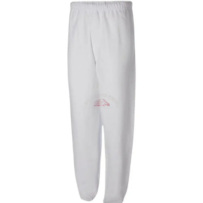 Sweatpants w/Pockets 100% Cotton (White) Sweatpants